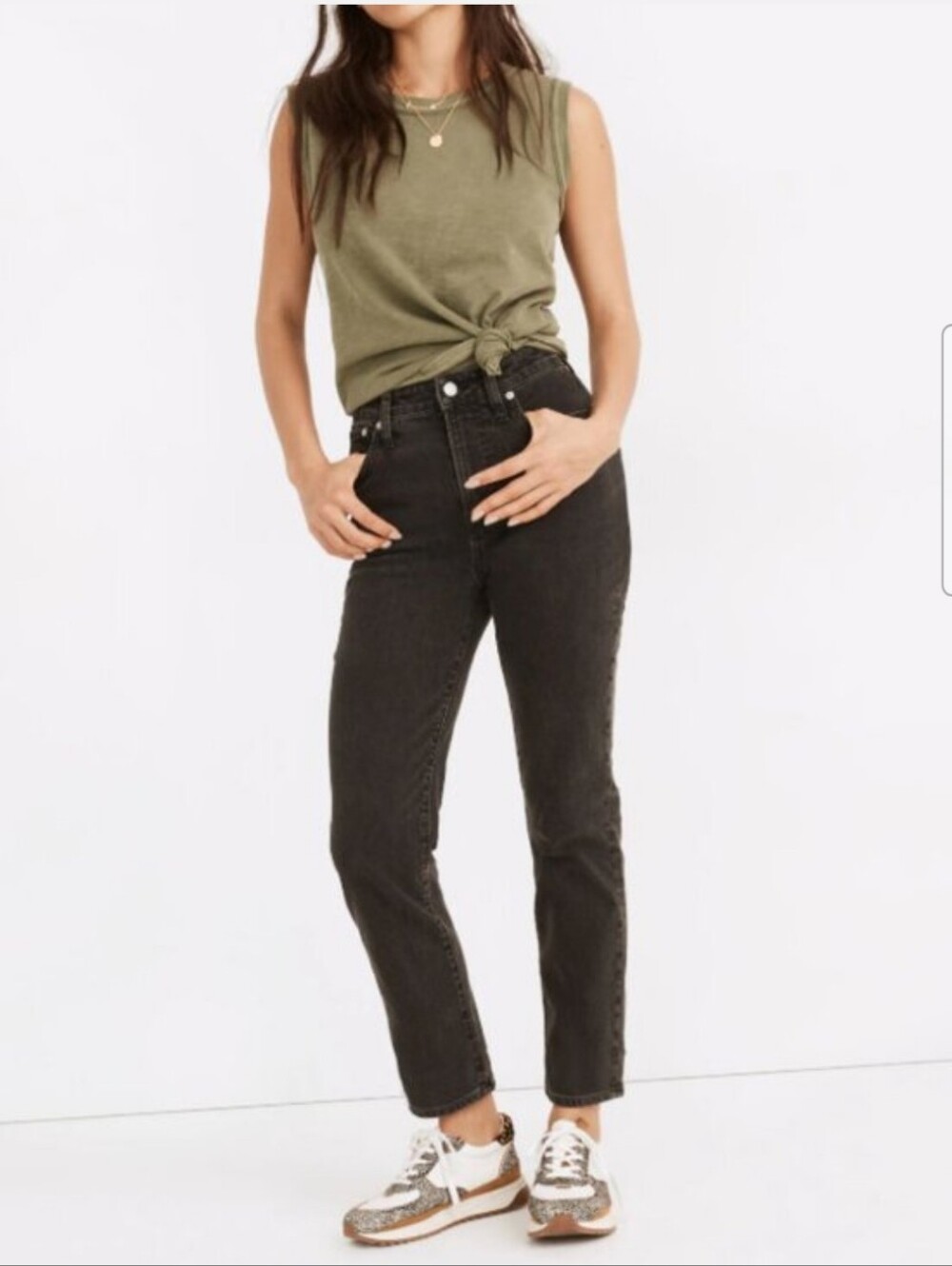 Madewell The Curvy Perfect Vintage Jean Washed Black Size 32P